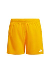 Adidas - Szorty 3-Stripes Swim Kids. Kolor: pomarańczowy, biały, wielokolorowy. Materiał: materiał