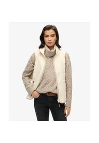 Superdry - Kamizelka polarowa Active. Kolor: biały. Materiał: polar. Długość rękawa: długi rękaw. Styl: elegancki #1