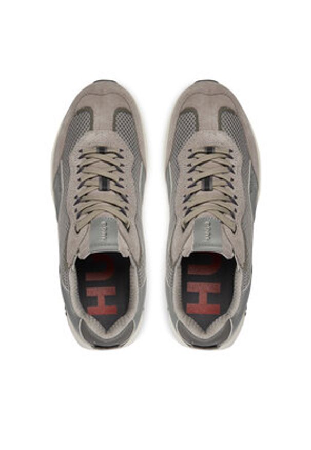 Hugo Sneakersy Kane Runn Sdme 50517260 Beżowy. Kolor: beżowy. Materiał: materiał