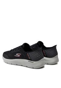 skechers - Skechers Sneakersy Go Walk Flex-New World 216505/BKOR Czarny. Kolor: czarny. Materiał: mesh, materiał