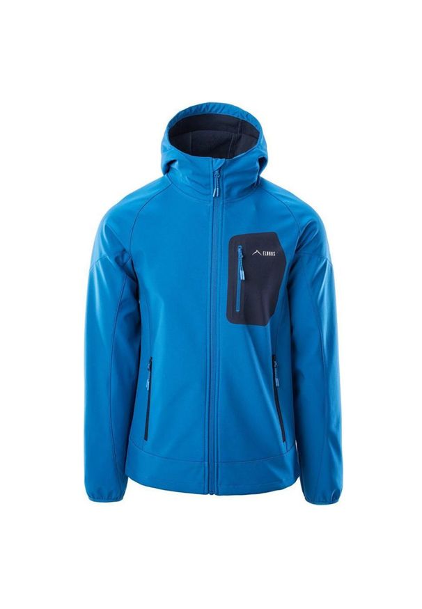 Kurtka męska Softshell Elbrus Sogne - błękitna, Rozmiar L. Kolor: niebieski. Materiał: softshell