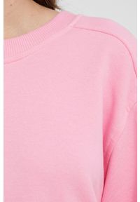 Answear Lab bluza bawełniana damska kolor różowy gładka. Kolor: różowy. Materiał: bawełna. Długość rękawa: długi rękaw. Długość: długie. Wzór: gładki. Styl: wakacyjny #4