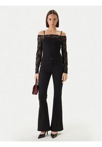 Morgan Bluzka 251-TKISS Czarny Slim Fit. Kolor: czarny. Materiał: syntetyk #3