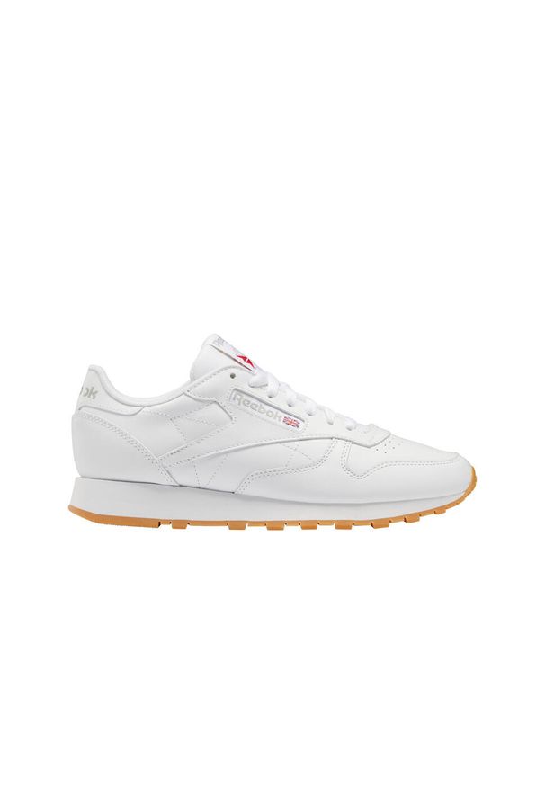 Buty do chodzenia męskie Reebok Classic Leather. Zapięcie: sznurówki. Kolor: biały. Materiał: guma, materiał, skóra, tkanina. Szerokość cholewki: normalna. Model: Reebok Classic. Sport: turystyka piesza