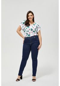 MOODO - Jeansy high waist. Stan: podwyższony. Materiał: jeans. Długość: długie. Wzór: gładki #1