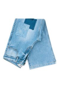 Desigual Jeansy Patch Crochet 26SWDD24 Kolorowy Straight Fit. Wzór: kolorowy #4