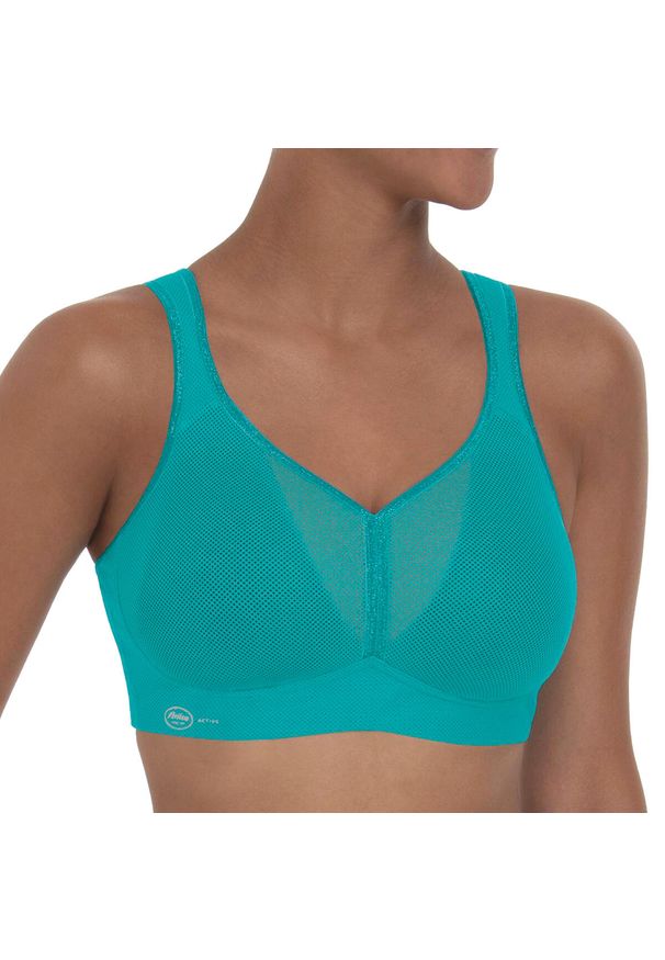 ANITA ACTIVE - Stanik do biegania Air Control mit Delta Pad z wysoki poziomem podtrzymywania. Kolor: niebieski, wielokolorowy, zielony, brązowy, biały, czerwony, fioletowy. Materiał: poliester, poliamid, elastan. Sport: bieganie