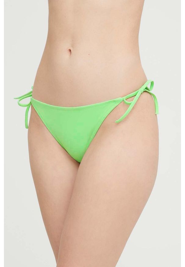 Calvin Klein figi kąpielowe kolor zielony. Kolor: zielony. Materiał: materiał. Wzór: nadruk