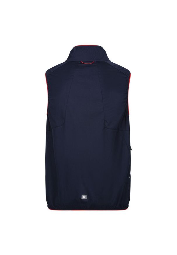 Regatta - Bezrękawnik Męska Softshell Lankin VI. Kolor: czerwony, niebieski, wielokolorowy. Materiał: softshell. Długość rękawa: bez rękawów