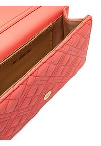 Love Moschino - LOVE MOSCHINO Torebka JC4079PP1MLA0464 Koralowy. Kolor: pomarańczowy. Materiał: skórzane #5