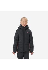 quechua - Kurtka turystyczna zimowa dla dzieci Quechua MH500. Kolor: różowy. Materiał: materiał, tkanina, puch. Sezon: zima. Styl: sportowy