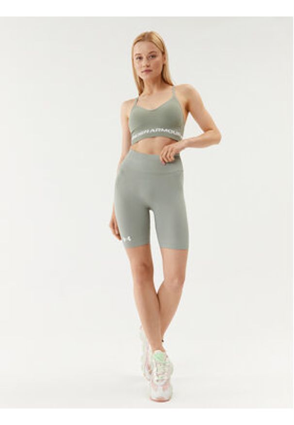 Under Armour Szorty sportowe Ua Train Seamless Short 1379151 Zielony Compression Fit. Kolor: zielony. Materiał: syntetyk
