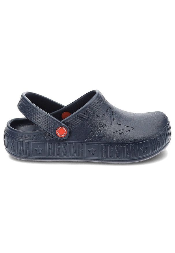 Big-Star - Niebieskie Klapki Big Star Modne Dziecięce Buty Na Lato. Kolor: niebieski. Sezon: lato