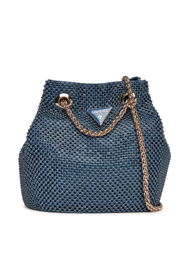 Guess Torebka Zalina Mini HWRP93 50750 Granatowy. Kolor: niebieski