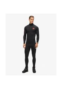 Superdry - Legginsy podstawowe do narciarstwa. Kolor: czarny. Długość rękawa: długi rękaw. Styl: sportowy #1