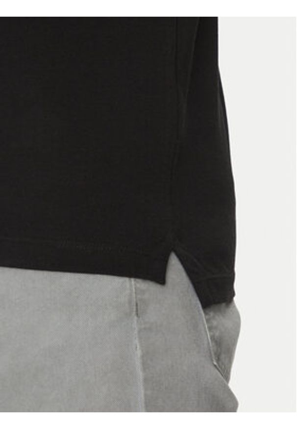 Geox Polo M5511B T3240 F9000 Czarny Regular Fit. Typ kołnierza: polo. Kolor: czarny. Materiał: bawełna