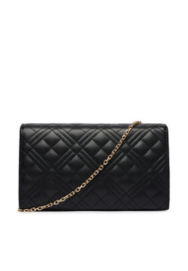 Love Moschino - LOVE MOSCHINO Torebka JC4079PP0OLA0000 Czarny. Kolor: czarny. Materiał: skórzane