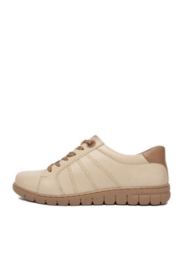 Go Soft Sneakersy CEO-WI23-GHANA-12 Beżowy. Kolor: beżowy. Materiał: skóra