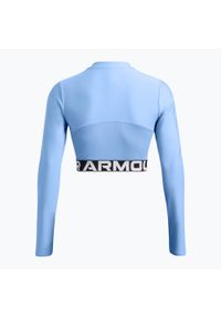 Top treningowy damski Under Armour Heat Gear Rib 1/4 Zip. Kolor: niebieski