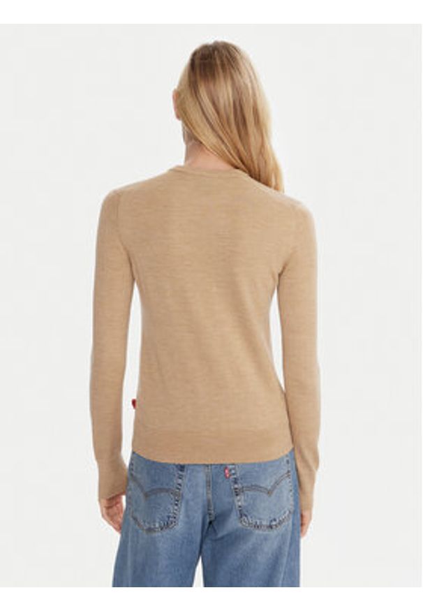 Robe di Kappa Sweter Emmy 64114YW Beżowy Regular Fit. Kolor: beżowy. Materiał: wełna