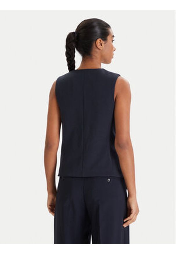 Weekend Max Mara Kamizelka garniturowa Poggio 2615911021 Granatowy Slim Fit. Kolor: niebieski. Materiał: bawełna