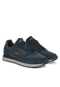 Napapijri Sneakersy Uomo NP0A88X3 Granatowy. Kolor: niebieski. Materiał: skóra, zamsz