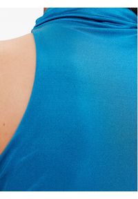 Guess Bluzka Maeve W3GP32 KBAC2 Granatowy Slim Fit. Kolor: niebieski. Materiał: syntetyk