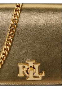 Lauren Ralph Lauren - LAUREN RALPH LAUREN Torebka 432P02411001 Złoty. Kolor: złoty. Materiał: skórzane #7