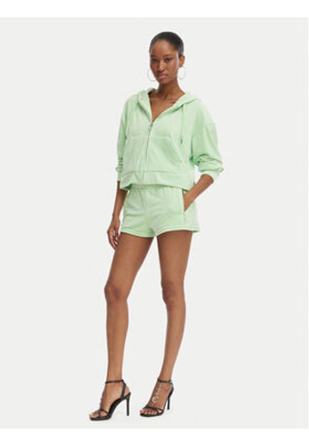 Juicy Couture Szorty sportowe Tamia JCWHS126305 Zielony Regular Fit. Kolor: zielony. Materiał: syntetyk