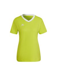 Koszulka piłkarska damska Adidas Entrada 22 Jersey. Kolor: żółty. Materiał: jersey. Sport: piłka nożna