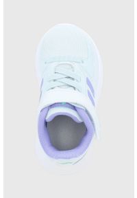 Adidas - adidas buty dziecięce Runfalcon 2.0 kolor szary. Nosek buta: okrągły. Zapięcie: rzepy. Kolor: szary. Materiał: guma #3