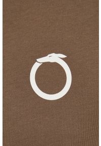 Trussardi Jeans - Trussardi t-shirt bawełniany kolor zielony z nadrukiem. Kolor: zielony. Materiał: bawełna. Wzór: nadruk #3