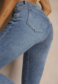 Renee - Niebieskie Jeansy Skinny Regular Waist Tolilune. Okazja: na co dzień, na spotkanie biznesowe, do pracy. Kolor: niebieski. Styl: biznesowy, klasyczny, elegancki, casual #5