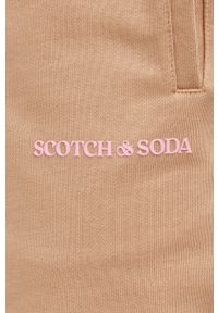 Scotch & Soda Spodnie kolor beżowy. Stan: podwyższony. Kolor: beżowy. Materiał: bawełna #2
