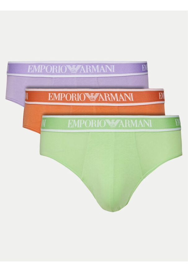 Emporio Armani Underwear Komplet 3 par slipów EM000258 AF10779 MA021 Kolorowy. Materiał: bawełna. Wzór: kolorowy