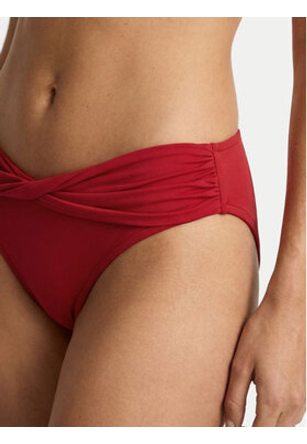 Seafolly Dół od bikini S. Collective 44320-942 Czerwony. Kolor: czerwony. Materiał: syntetyk