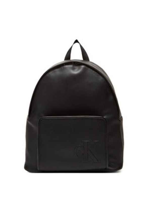 Calvin Klein Plecak Sculpted Impression Backpack 40 LV04G3155G Czarny. Kolor: czarny. Materiał: skóra