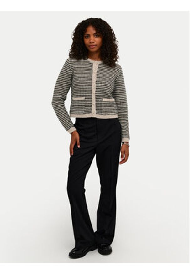 Kaffe Kardigan Ellery 10509031 Beżowy Regular Fit. Kolor: beżowy. Materiał: syntetyk