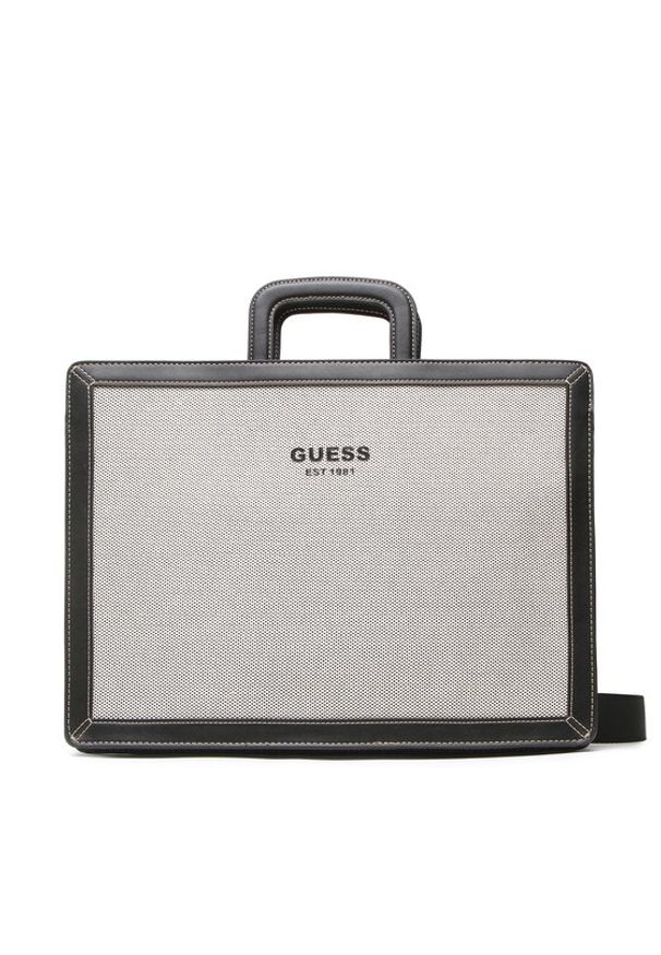 Guess Torba na laptopa New Wanderluxe HMNEWW P3238 Czarny. Kolor: czarny. Materiał: materiał