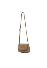 Calvin Klein Torebka Ck Brushed Flap Camera Bag LV04F3409G Beżowy. Kolor: beżowy. Materiał: skórzane #3
