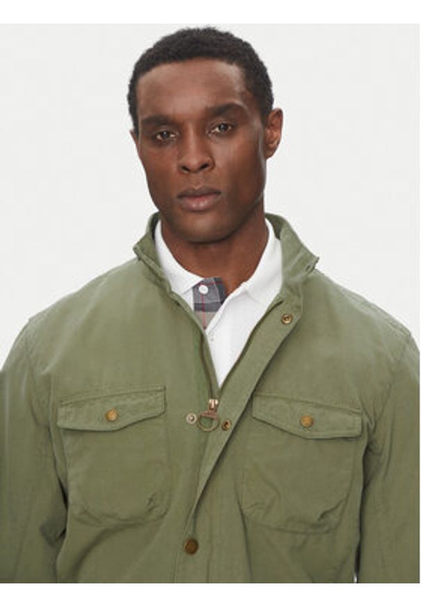 Barbour Kurtka przejściowa Ogston MCA1039OL11 Zielony Tailored Fit. Kolor: zielony. Materiał: bawełna