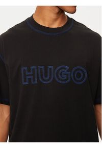 Hugo T-Shirt Nitlogo 50521686 Czarny Loose Fit. Kolor: czarny. Materiał: bawełna #4