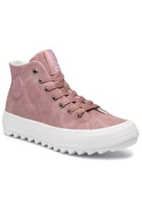BIG STAR SHOES - Sneakersy Big Star Shoes EE274113 Pink. Kolor: różowy. Materiał: skóra