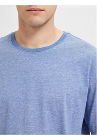 Selected Homme T-Shirt 16087843 Błękitny Regular Fit. Kolor: niebieski