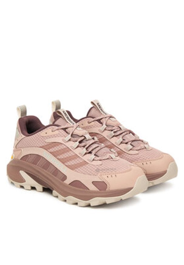 Merrell Sneakersy Moab Speed 2 GTX J038236 Różowy. Kolor: różowy. Materiał: materiał
