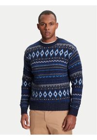 United Colors of Benetton - United Colors Of Benetton Sweter 1137K107V Niebieski Regular Fit. Kolor: niebieski. Materiał: wełna
