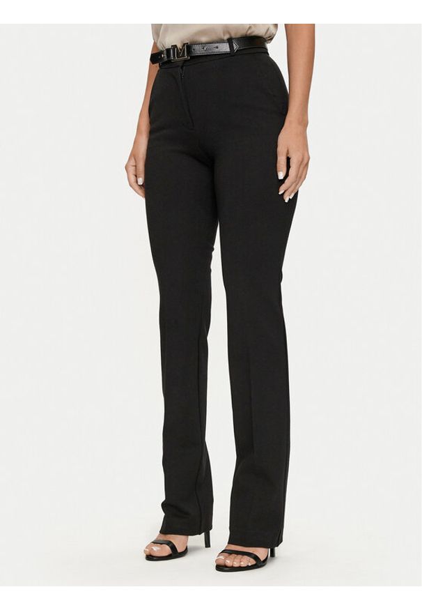 Marciano Guess Spodnie materiałowe 4YGB23 6375Z Czarny Regular Fit. Kolor: czarny. Materiał: syntetyk, wiskoza