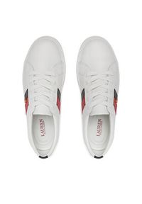 Lauren Ralph Lauren - LAUREN RALPH LAUREN Sneakersy Janson II 802925365006 Biały. Kolor: biały. Materiał: skóra