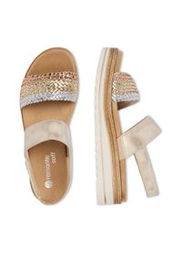 Remonte Sandały CEO-D0Q56-90 Złoty. Kolor: złoty. Materiał: skóra #6