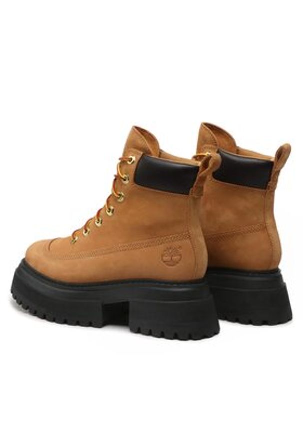 Timberland Botki Sky 6In LaceUp TB0A2KMU2311 Brązowy. Kolor: brązowy. Materiał: skóra, nubuk